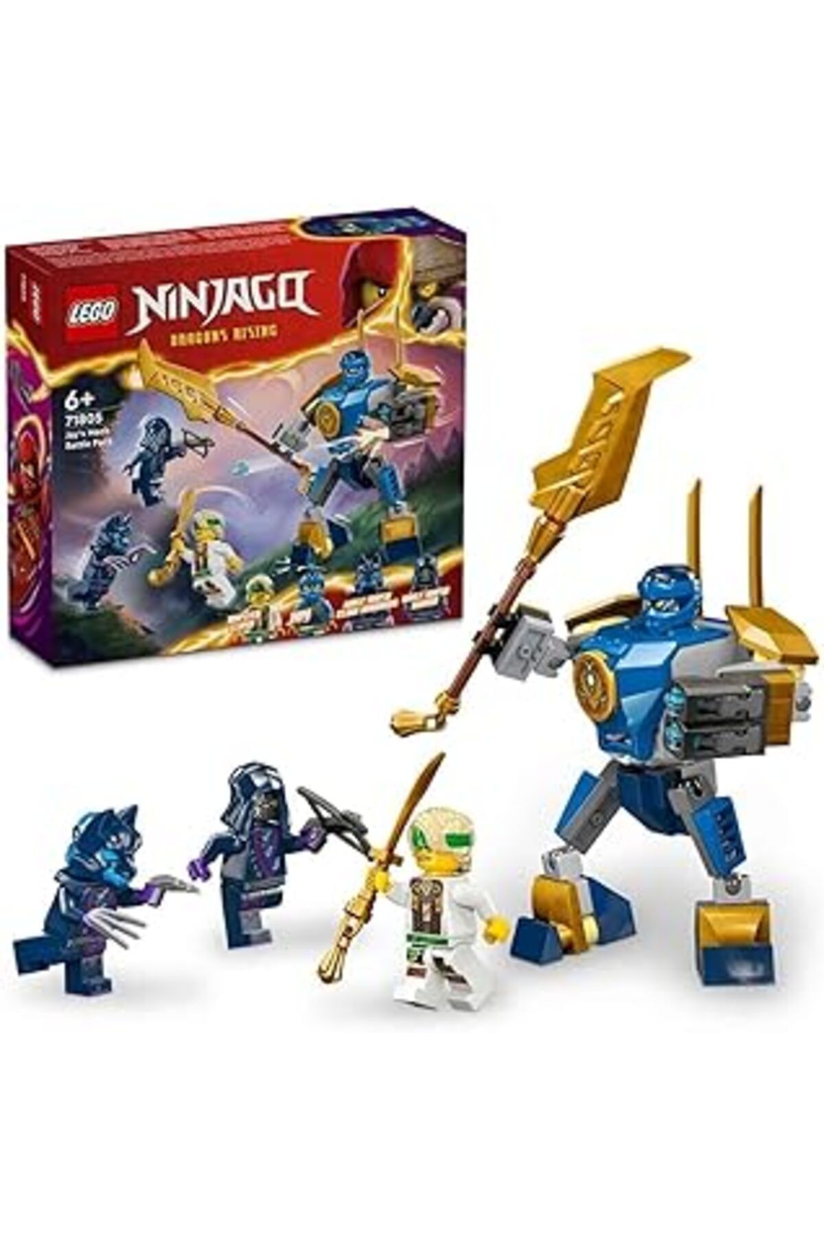 Qedii Lego Ninjago Jay’In Robotu Savaş Paketi 71805-6 Yaş Ve Üzeri Çocuklar Için Jay Minifigürü İçeren Ya