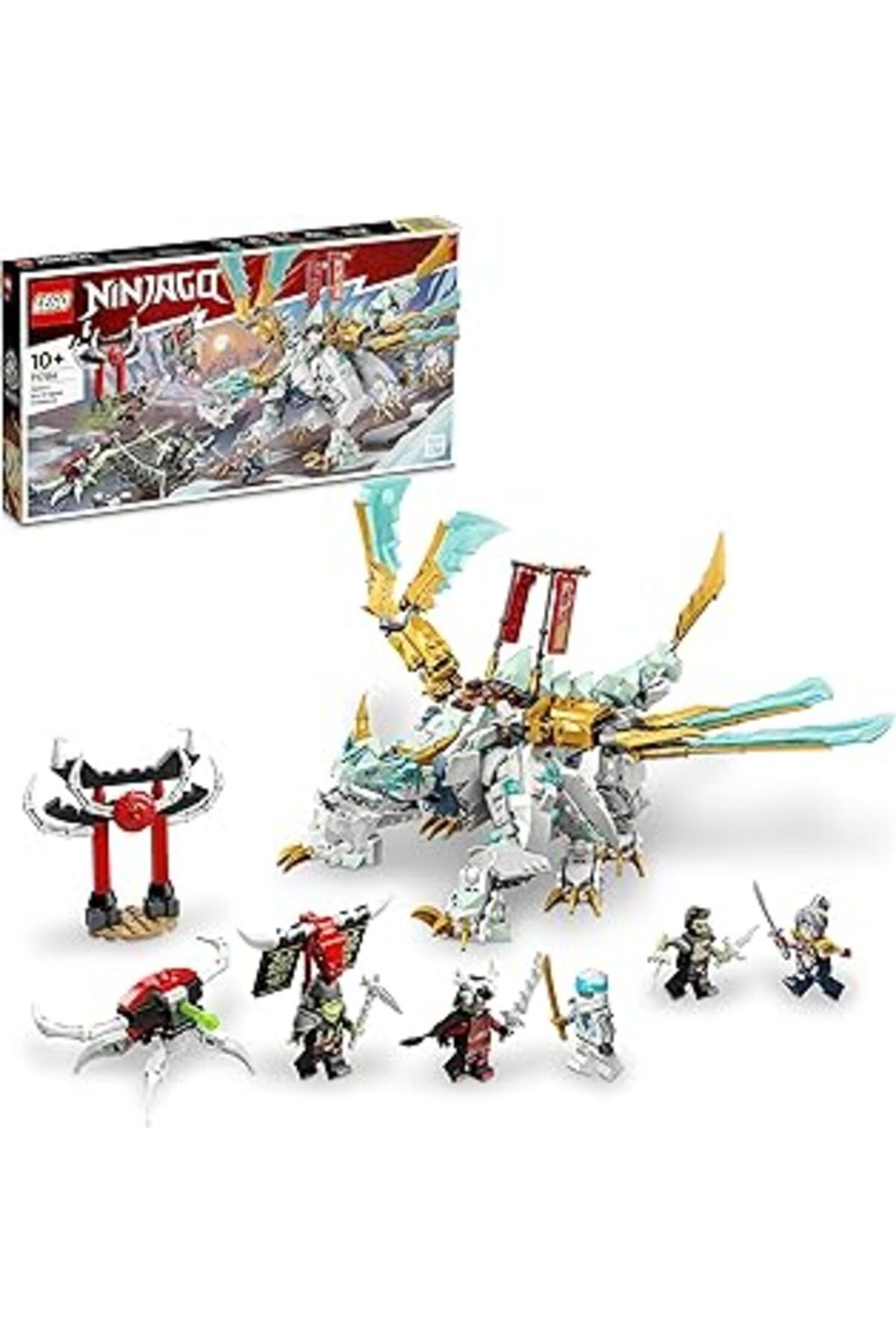 Mu Art Ahşap Lego® Ninjago® Zane’ın Buz Ejderhası Yaratığı 71786-10 Yaş Ve Üzeri Çocuklar Için Ejderha Figürü Iç