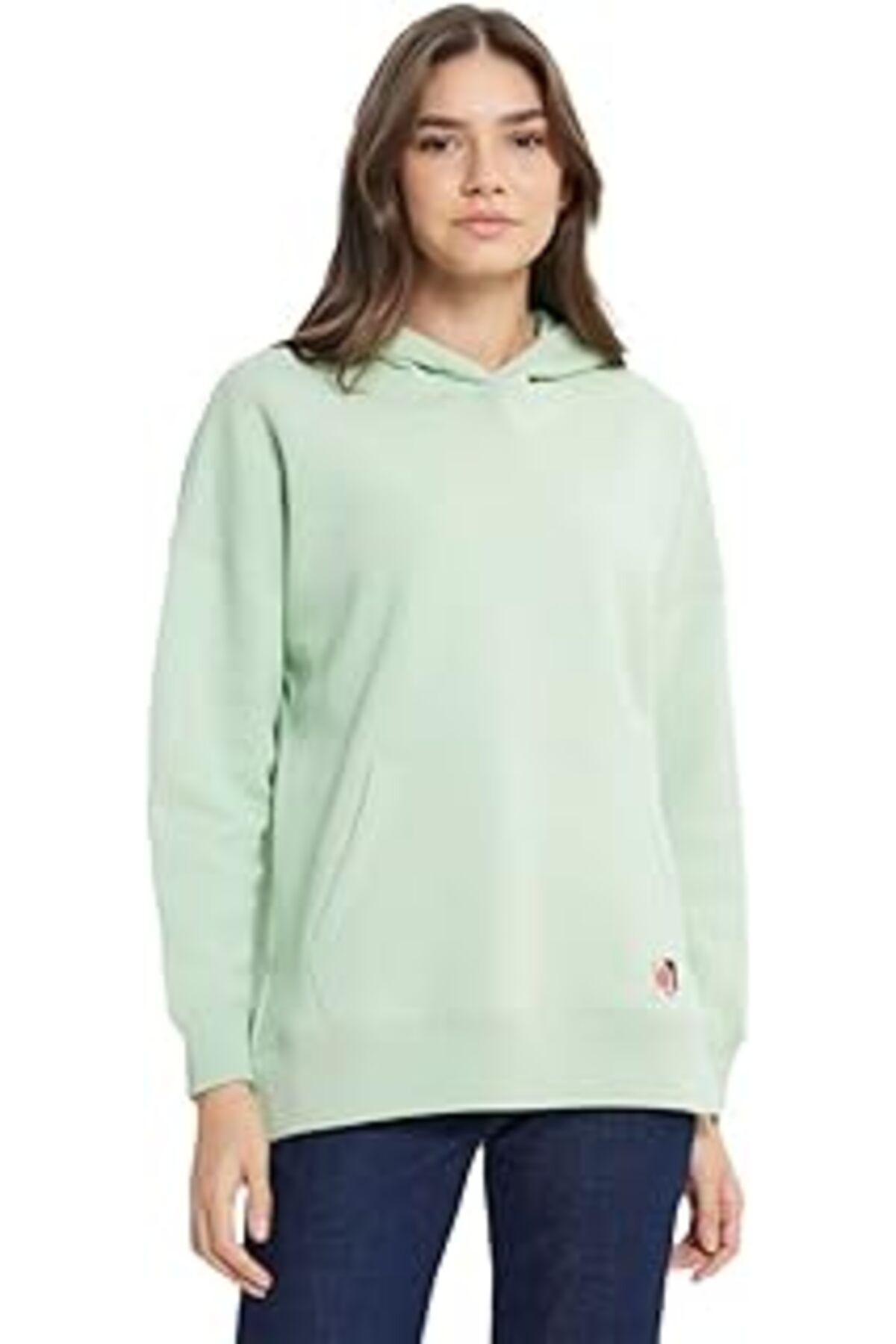 Karachil Wrangler Loose Fit Kapüşonlu Sweatshirt Sweatshirt Kadın