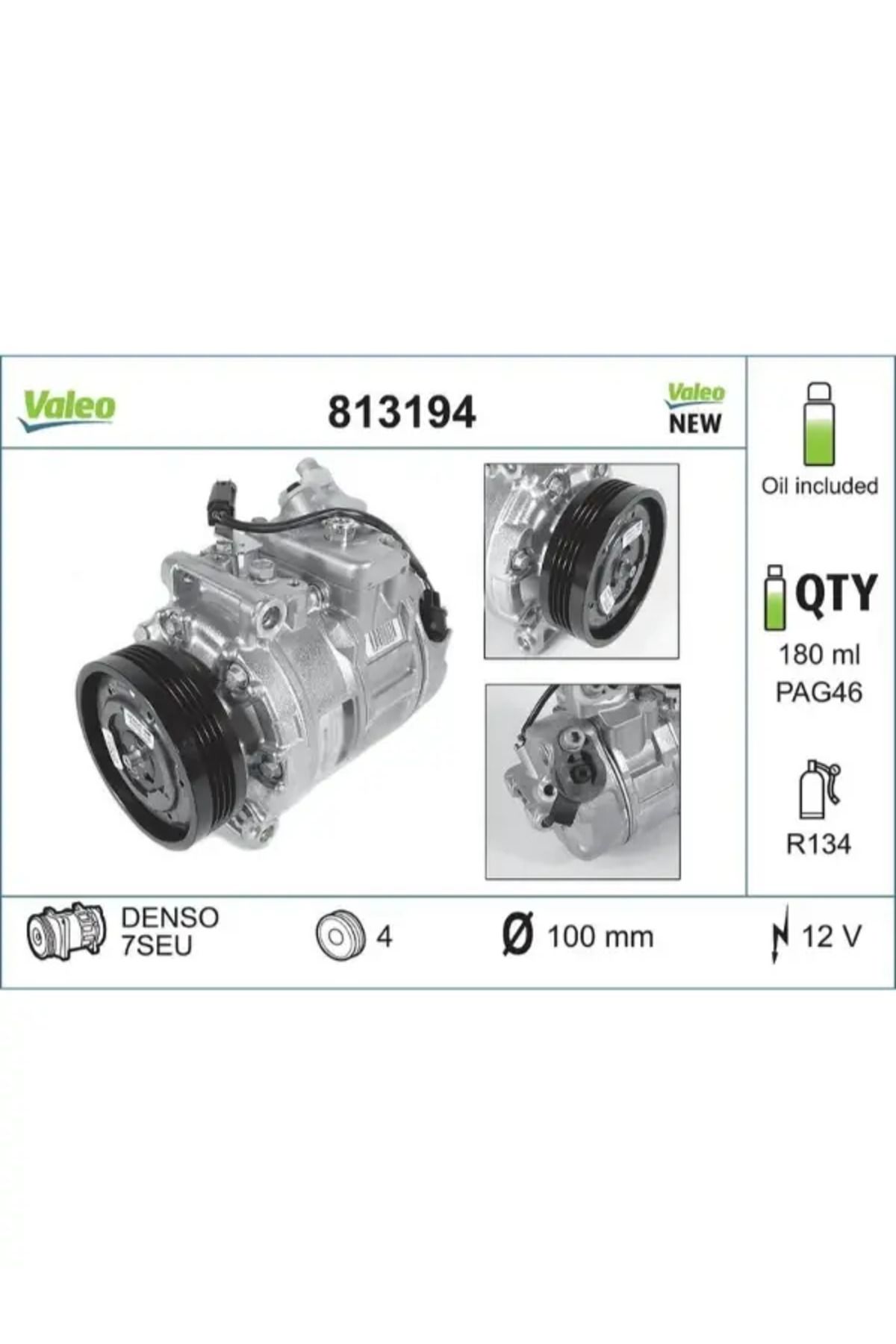 VALEO KLIMA KOMPRESORU BMW M57 D30 E90 0611 E92 0613 M54 N43 M57 E60 N57 D30 F07 1217 M57 M54 D30 E65