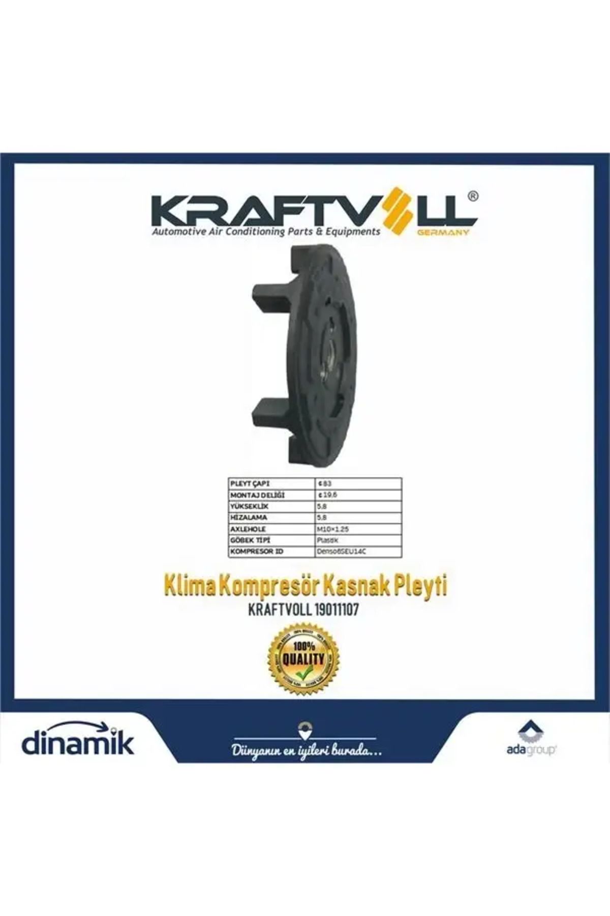 Kraftvoll KLIMA KOMPRESOR GOBEGI DENSO HUB:83 BMW/Benz/Audi