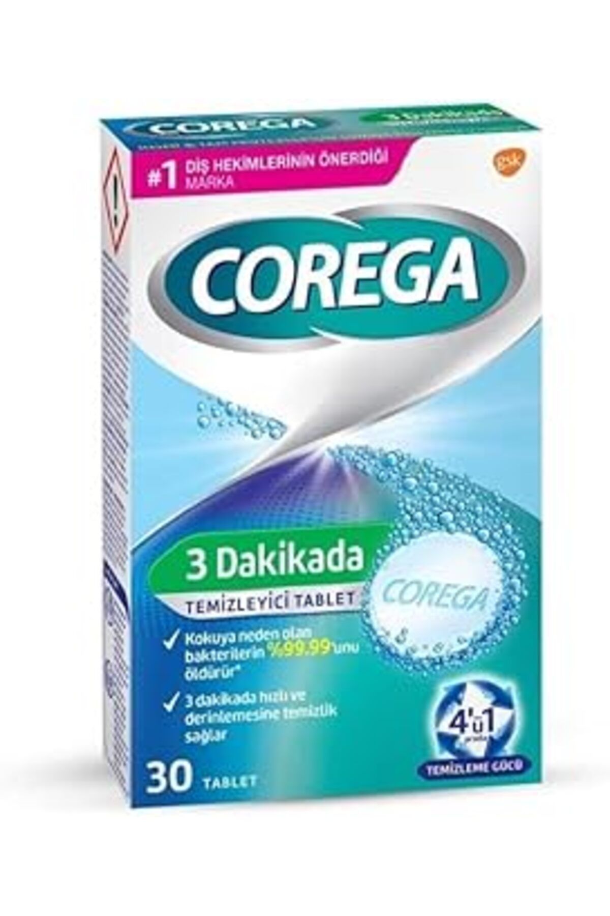 TBSProjects Corega 3 Dakikada Temizleyici Tablet
