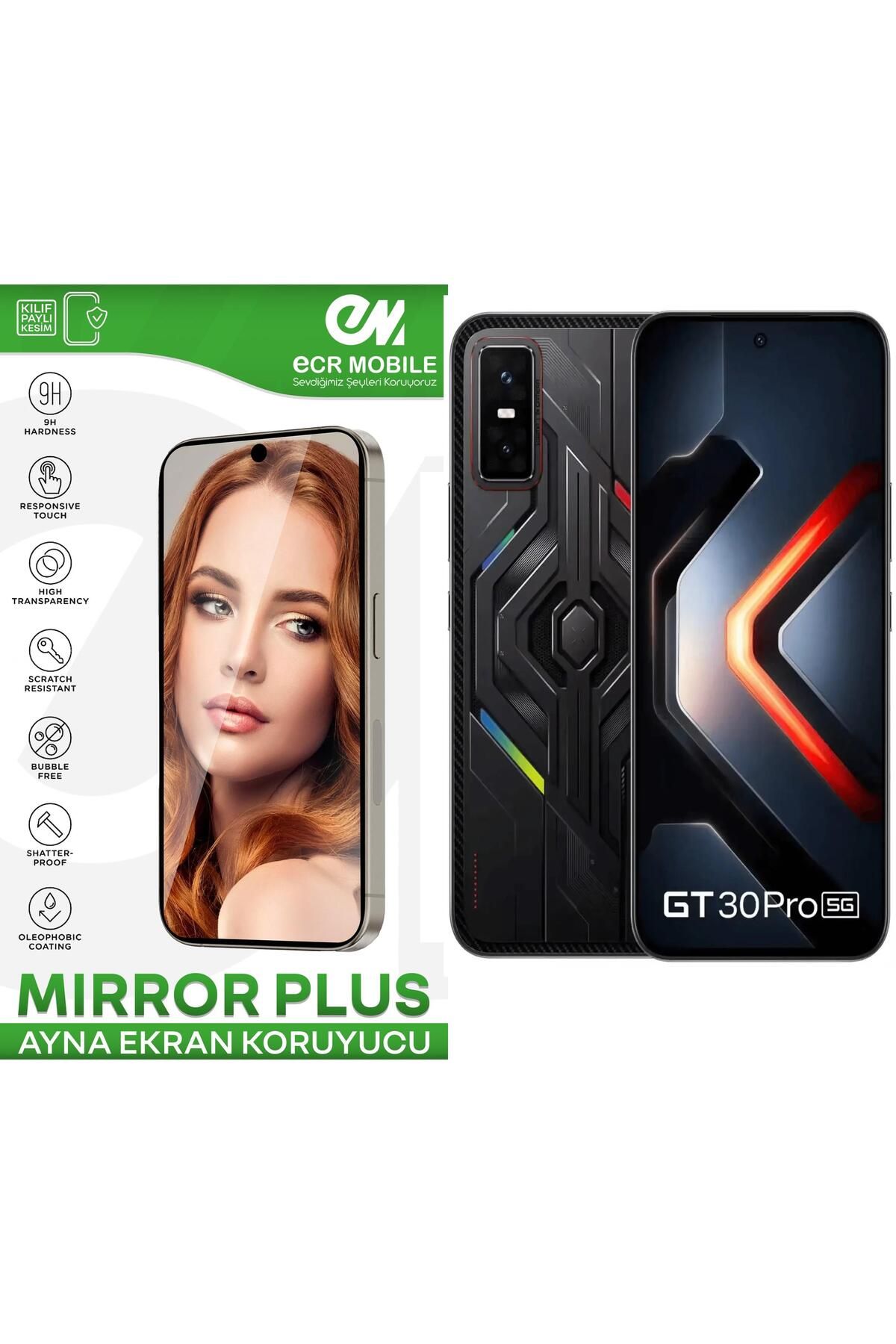 Ecr Mobile Infinix GT30 Pro Esnek Ayna(Mirror) 9H Nano Ekran Koruyucu