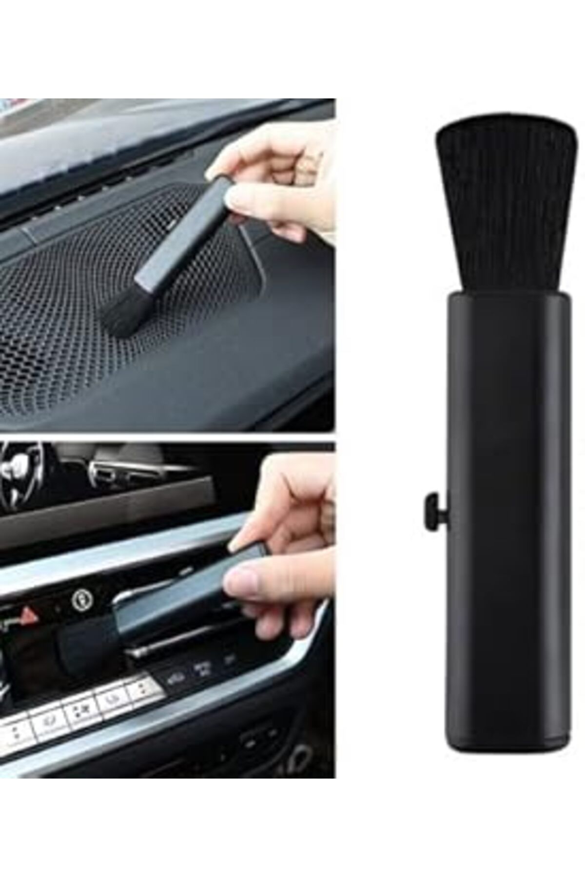 Mu Art Ahşap Buffer® Açılıp Kapanabilen Oto Bakım Araç Araba Detay Temizlik Fırçası
