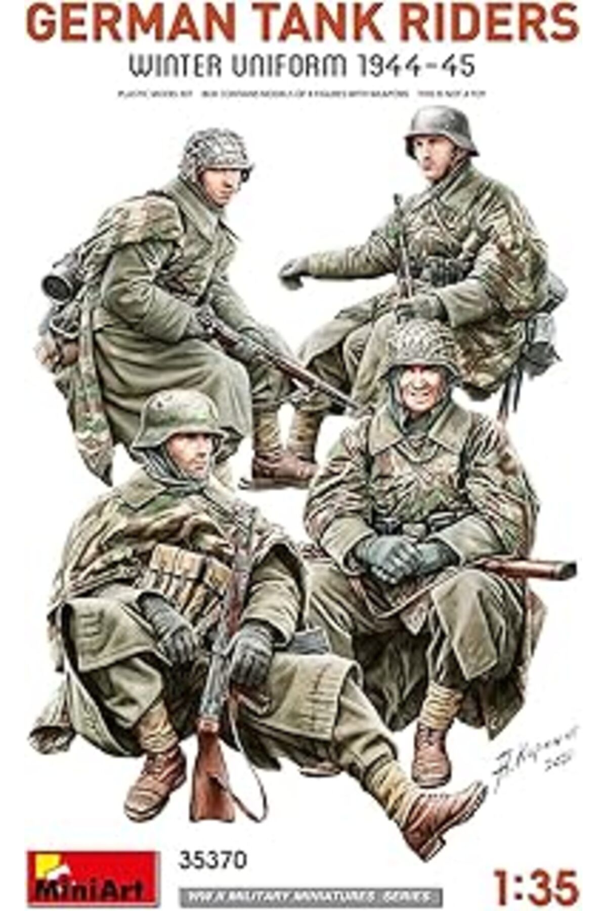 Karachil Miniart 35370 1:35 Alman Tank Sürücüler (Kış Uniforma 1944-45)