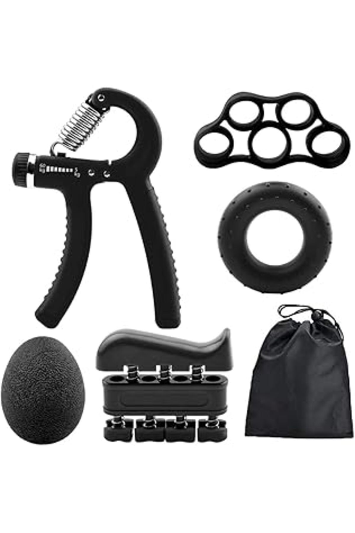Mu Art Ahşap Buffer® 5 Parça El, Kol Ve Parmak Egzersiz Spor Aletleri Seti Fitness Takımı