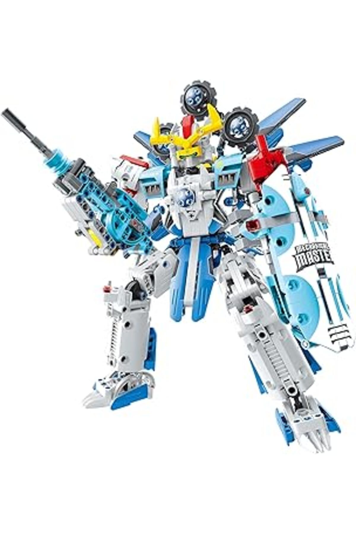 Qedii Im.Master Stem Robot Asker Yapım Seti, 641 Parça Eğitici Bloklar, Beyaz
