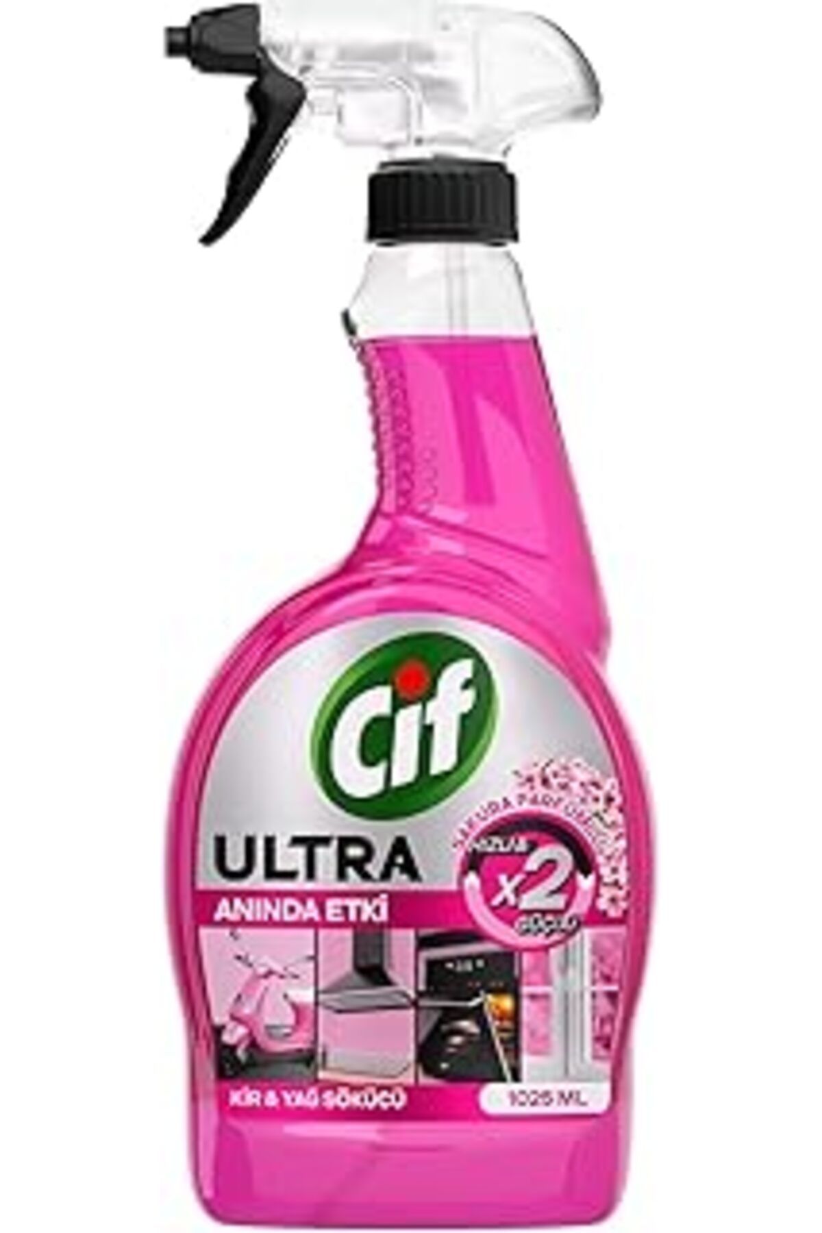 Karachil Cif Ultra Sprey Sakura Parfümlü Kir Ve Yağ Sökücü 1025 Ml