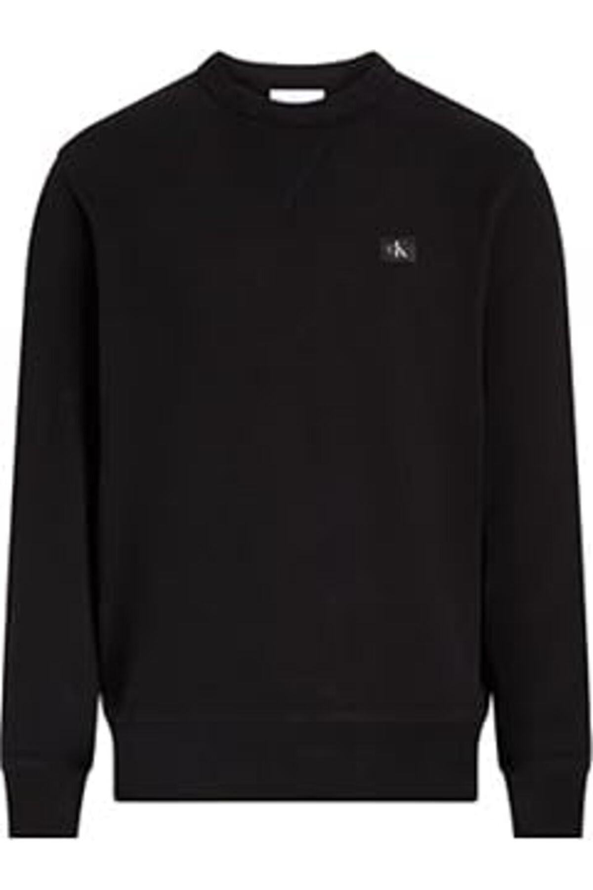 NETWORK ART Calvin Klein Woven Label Crew Neck Sweatshirt Erkek