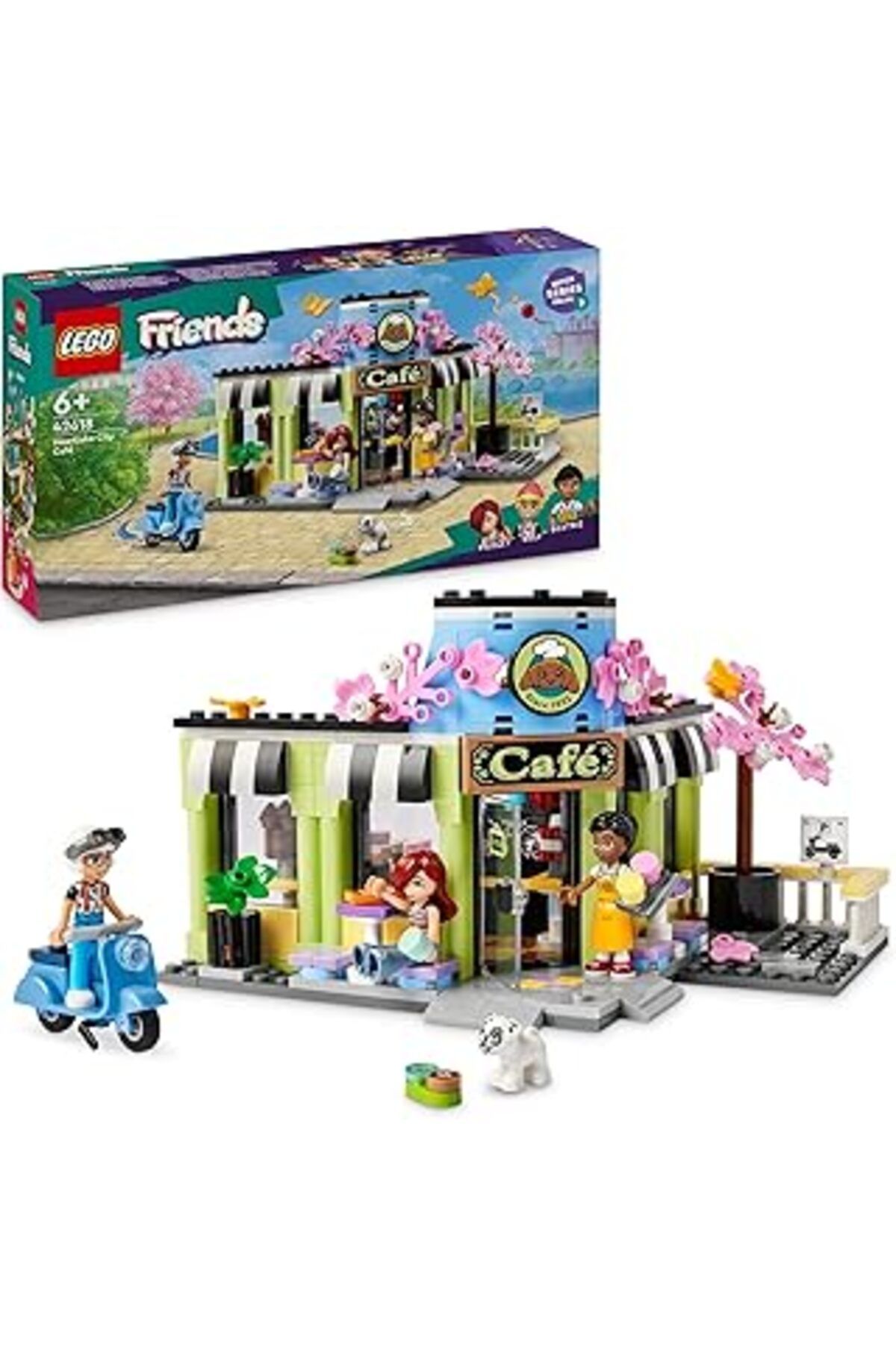 Qedii Lego Friends Heartlake City Kafe’Si 42618-6 Yaş Ve Üzeri Çocuklar Pastane Oyuncağı İçeren Yaratıcı