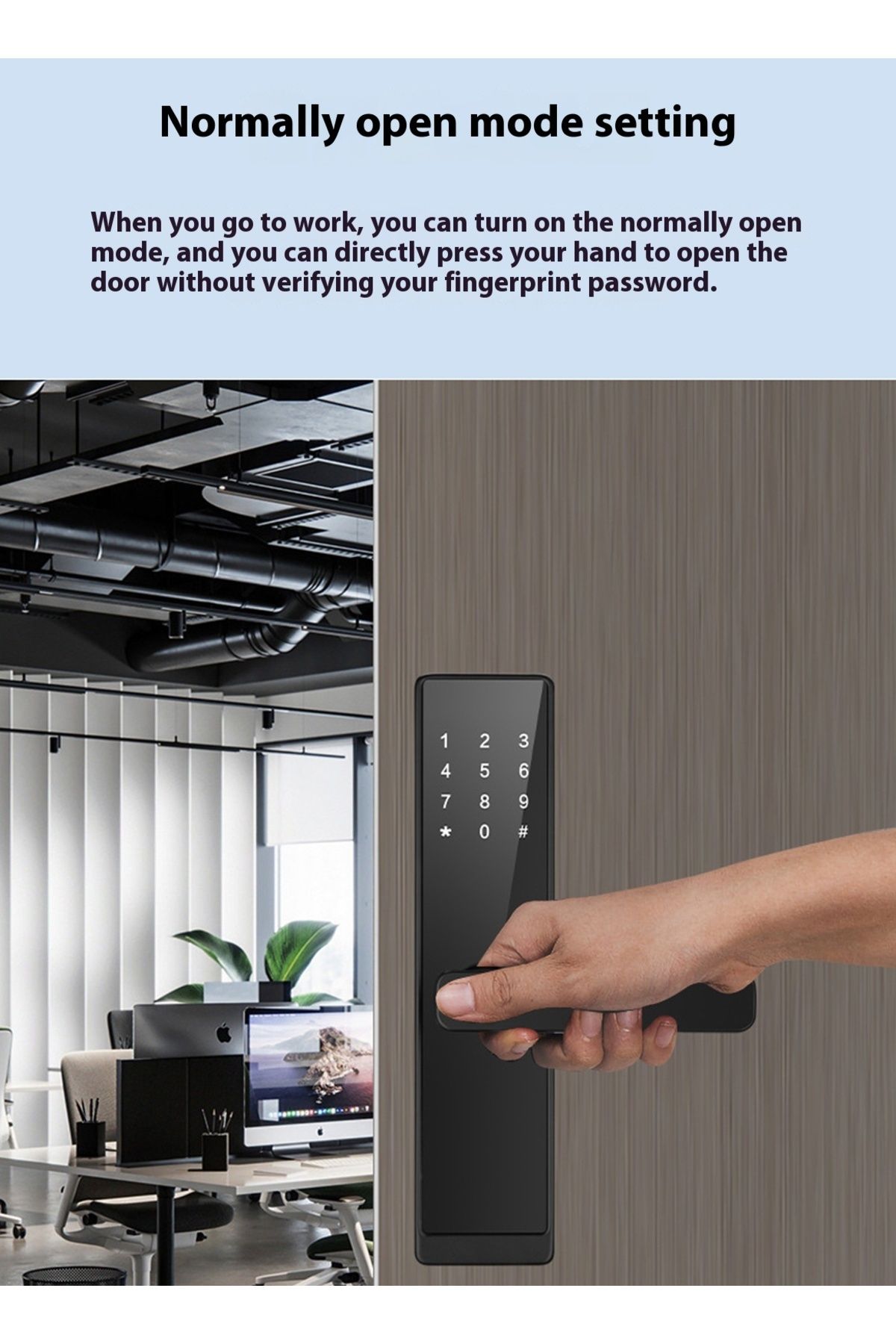 sharpdo-Home Smart Door Lock Remote Electronic Password Lock Smart Lock 4