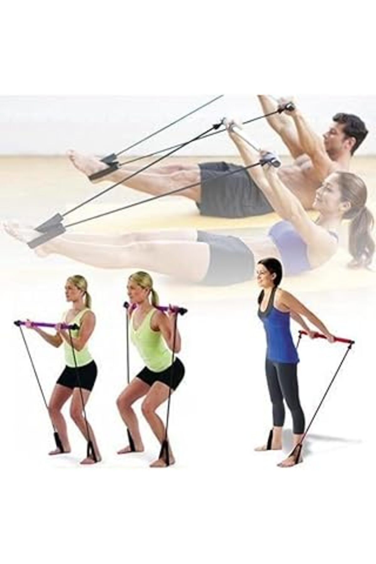 Mu Art Ahşap Slipt Portable Pilates Studio Pilates Aleti Karışık Renk