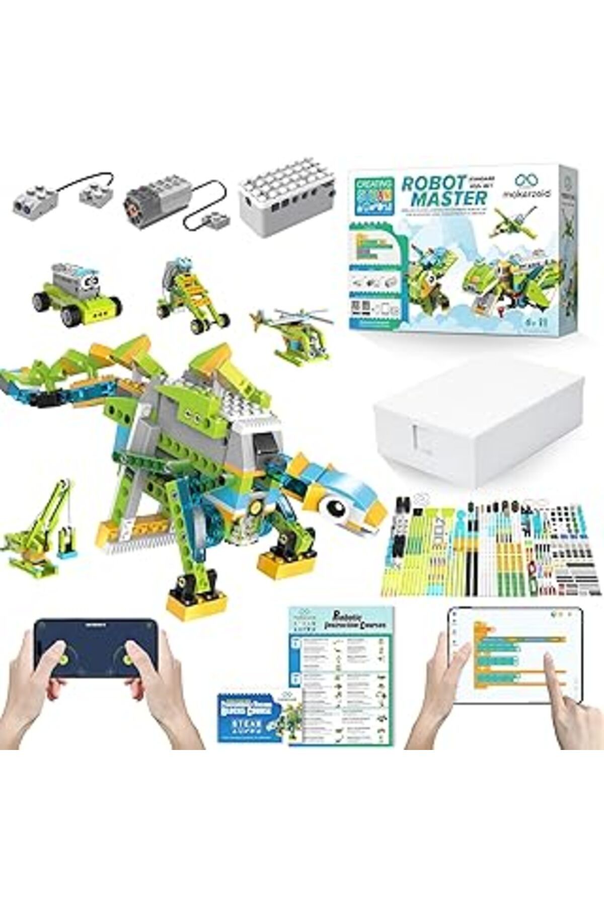 Karachil Makerzoid Robot Master Standard 370 Parça 100+ Model Robot Kodlama Seti 6+ Yaş