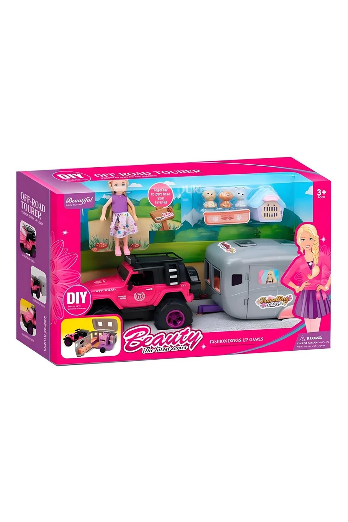 TOYFEST Işıklı Jeep Karavan