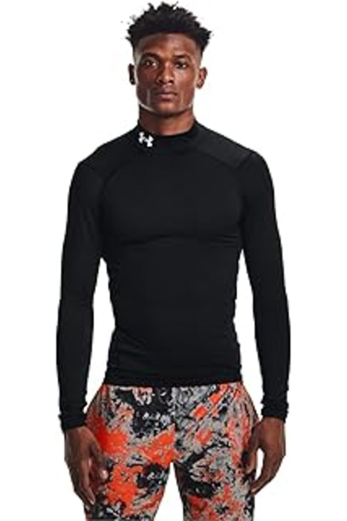 Karachil Cg Armour Comp Mock Erkek Siyah Antrenman T-Shirt 1366072-001
