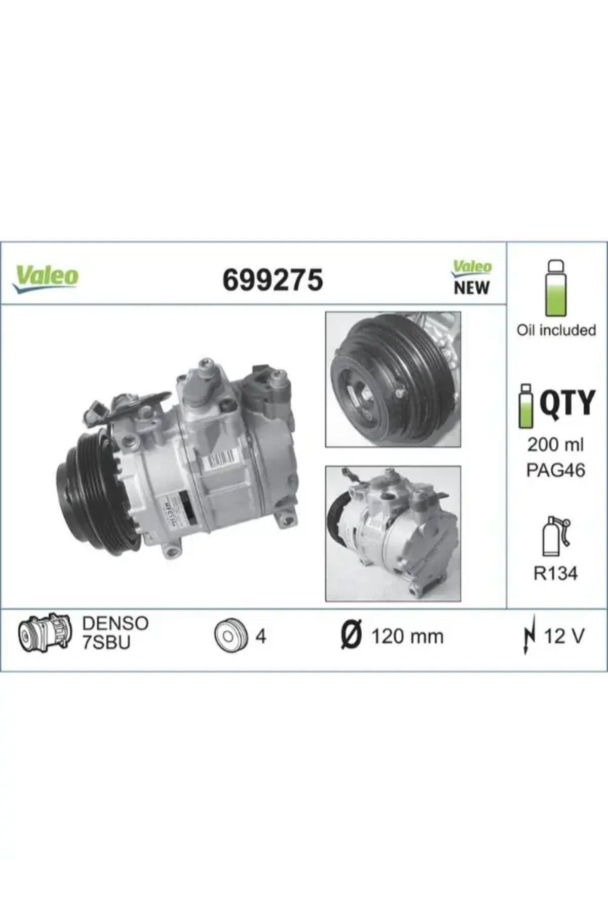 VALEO KLIMA KOMPRESORU PASSAT 9705 A8 9403 A4 9801