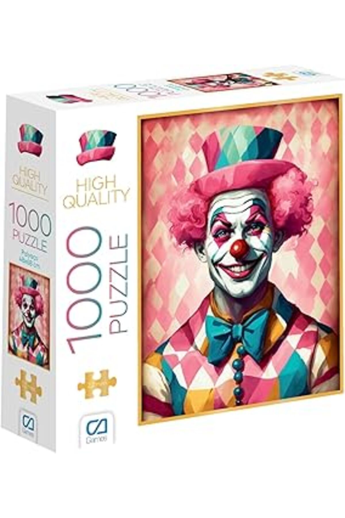 Pazarcan Ca Games Palyaço 1000 Parça 2,2Mm Kalınlık 48X68Cm Profesyonel Hobi Puzzle Yapboz Serisi