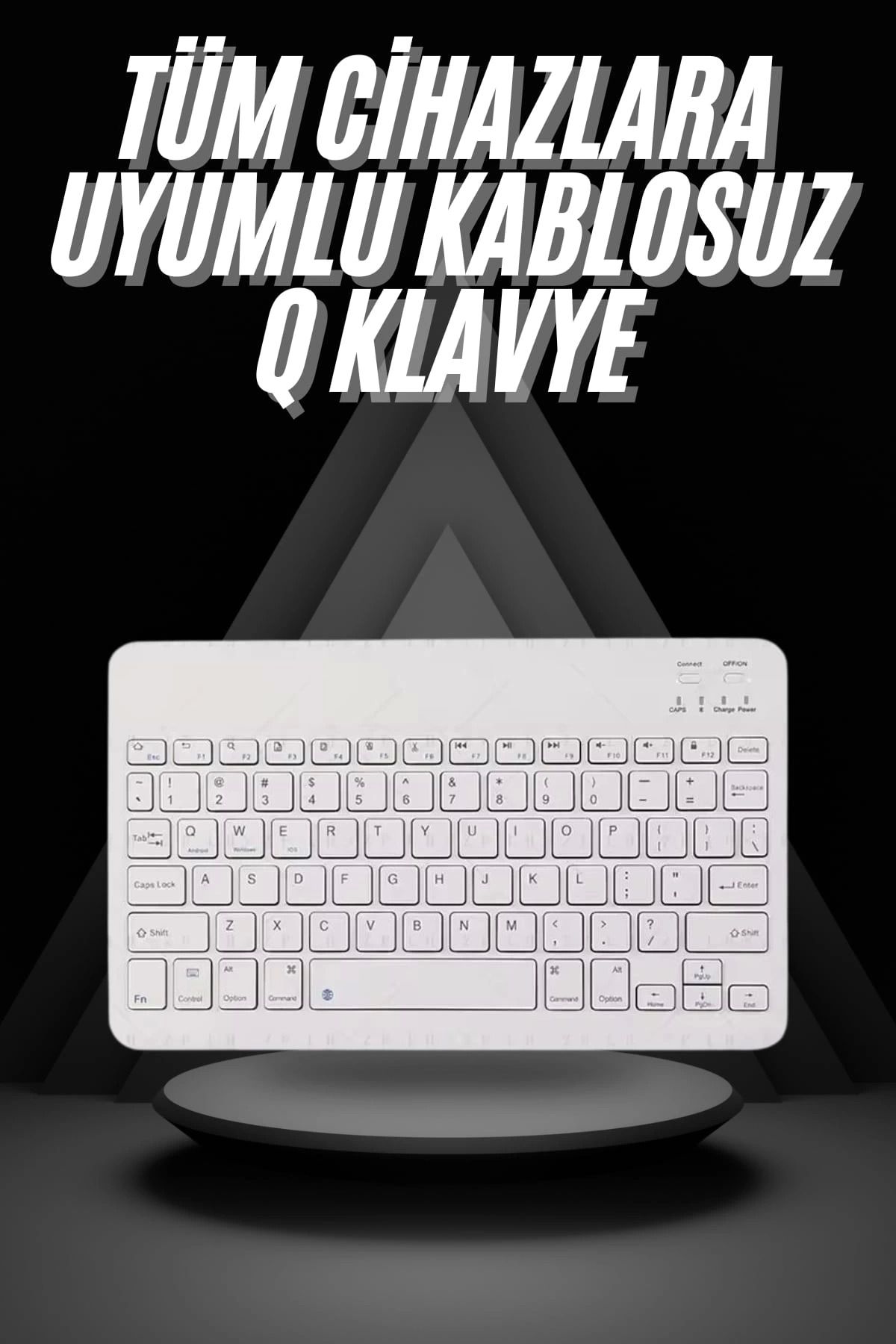 Modafiks Q Klavye Türkçe Bluetooth Klavye Tüm Cihazlara Uyumlu Kablosuz