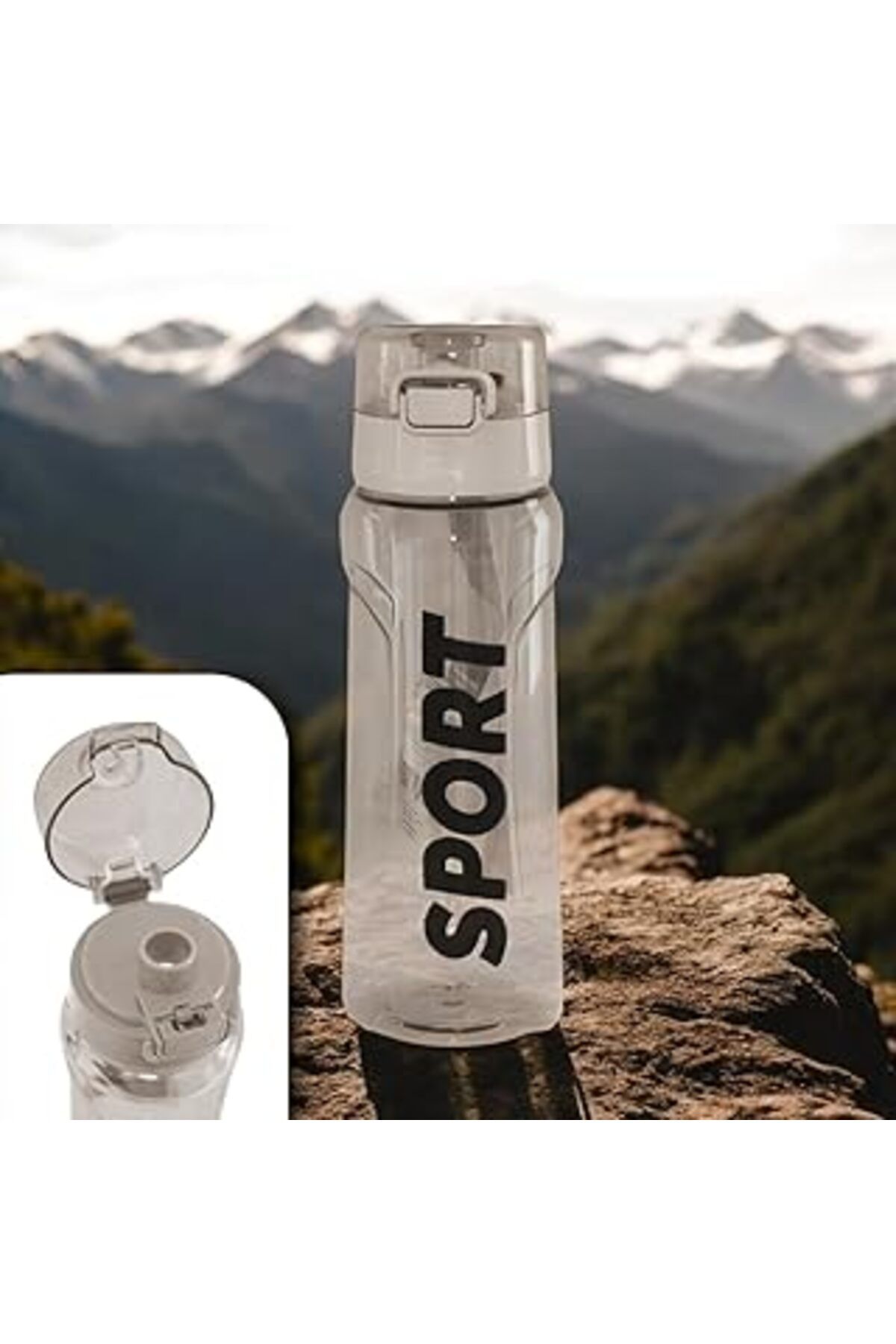 Qedii Lüks Matara Gri 700ml Polo Tp708