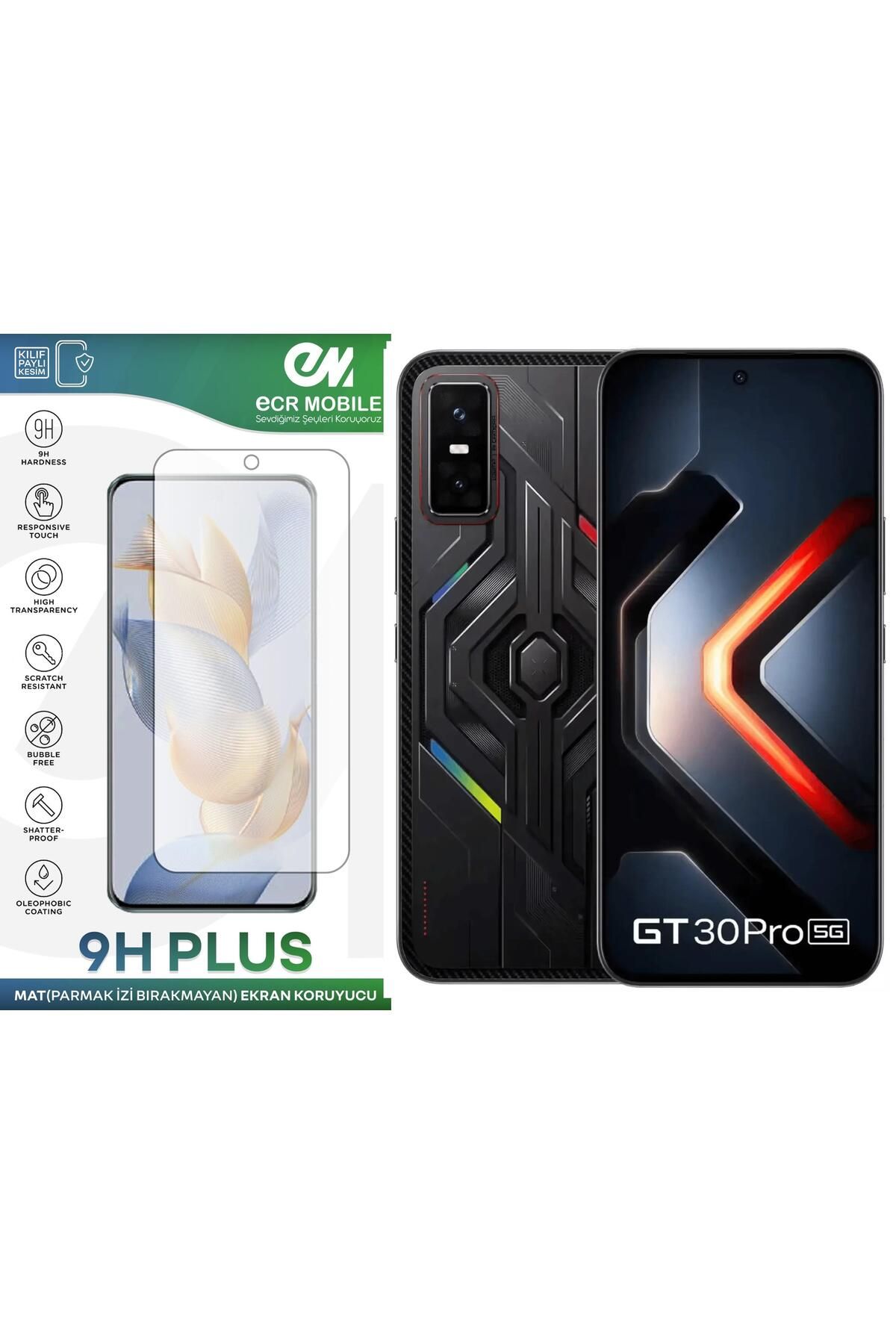 Ecr Mobile Infinix GT30 Pro Ekran Koruyucu MAT Parmak İzi Bırakmayan Uyumlu Esnek Nano Kırılmayan