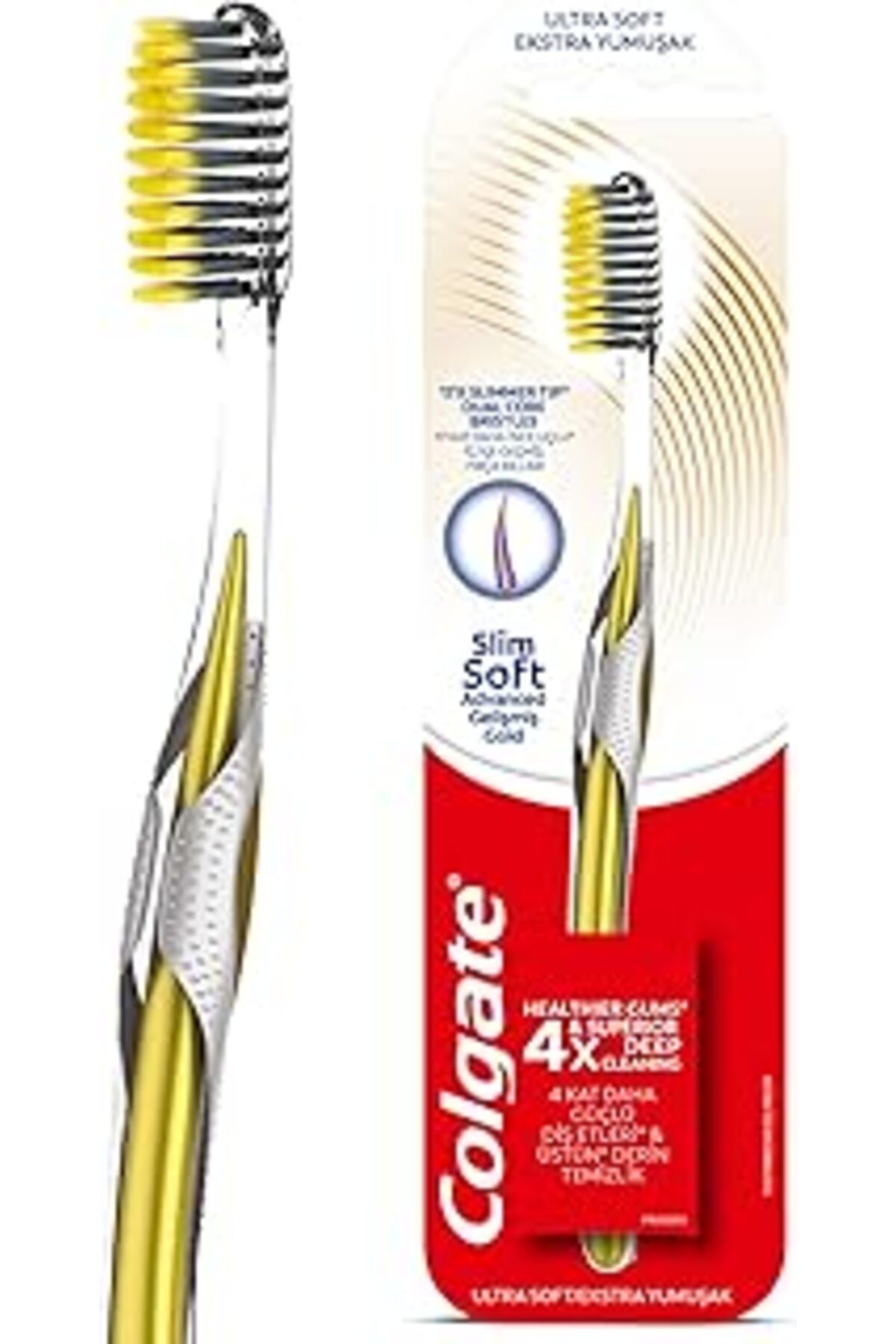 Pazarcan Colgate Mikro İnce Gelişmiş Gold Derin Temizlik Ekstra Yumuşak Diş Fırçası
