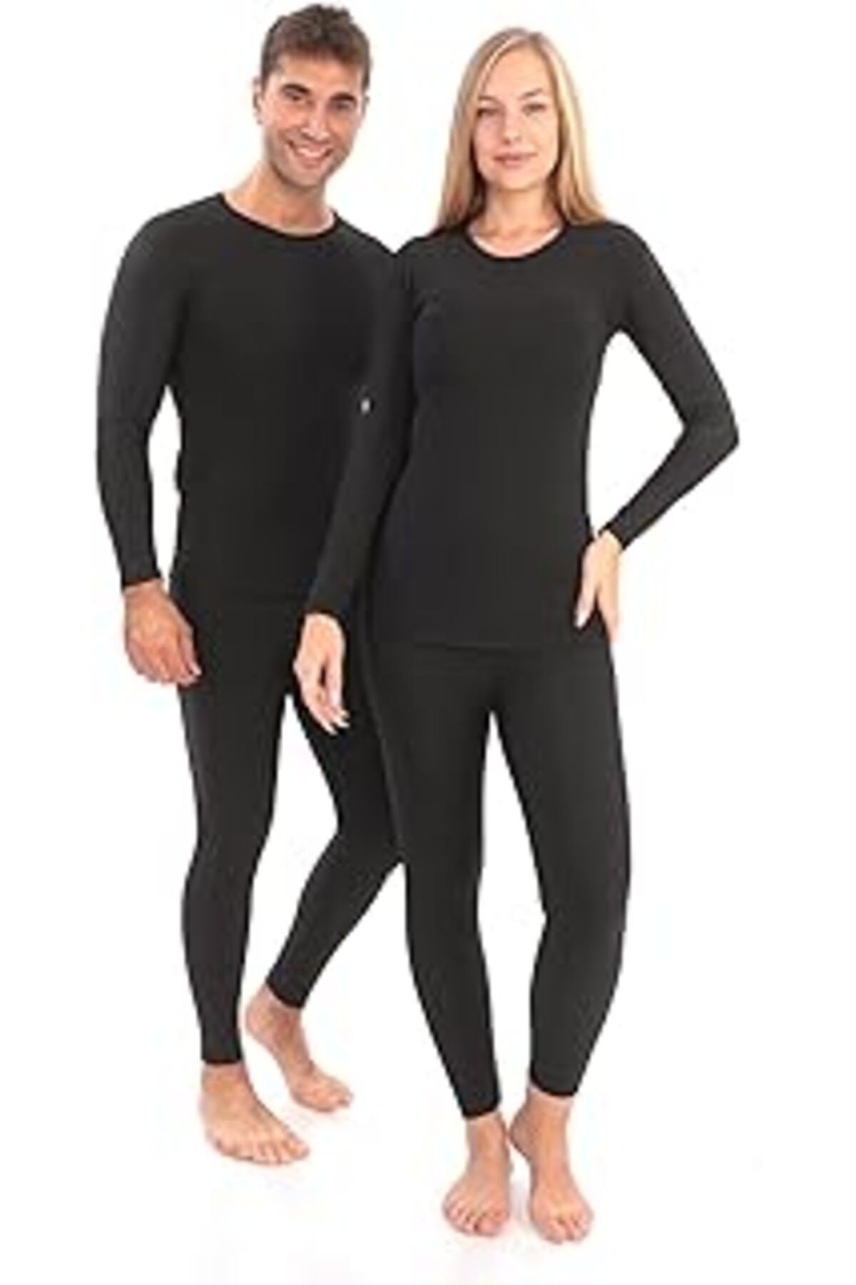 Pazarcan Unisex Kışlık Pamuklu Yakmayan Termal İçlik, Alt Üst Takım, Fanila