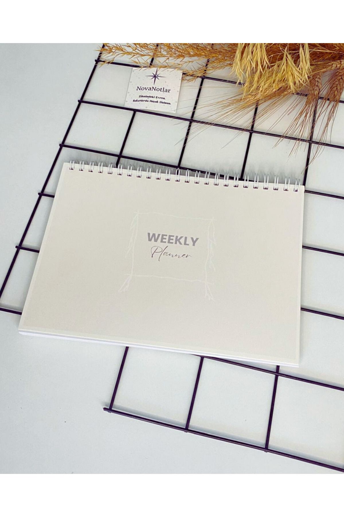 NovaNotlar A5 Haftalık Planlayıcı – Weekly Planner – Spiral Ciltli / ajanda / Not defteri / telli defter