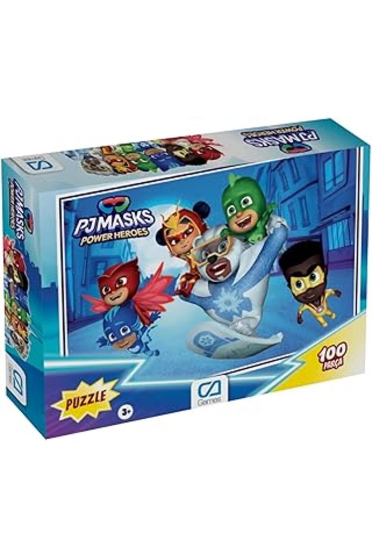 Pazarcan Ca Games Pjmasks : Pijamaskeliler Lisanslı 100 Parça 34X24Cm Çocuk Puzzle Yapboz Serisi