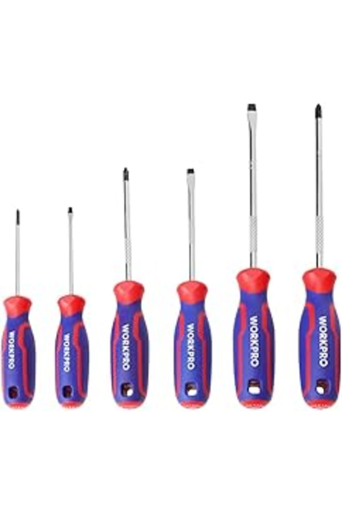 TBSProjects Workpro Wp200504 6 Parça Profesyonel Cr-V Manyetik Tornavida Seti