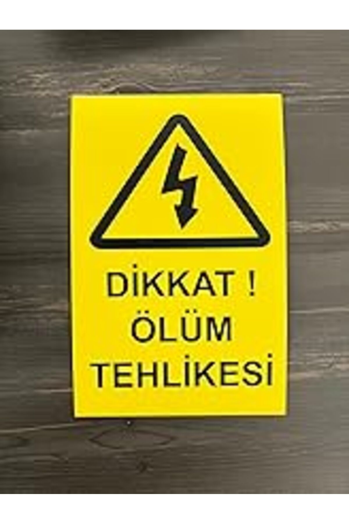 Karachil Ölüm Tehlike Levhası (Dikkat Ölüm Tehlikesi)