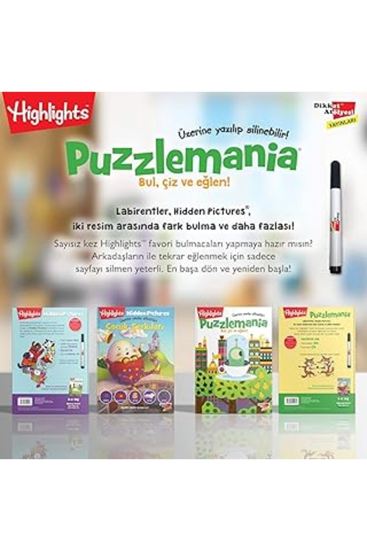 Pazarcan Wowo Bul, Çiz Eğlen 2'Li Set (Yazılıp Silinebilir) (Kapak Değişebilir)