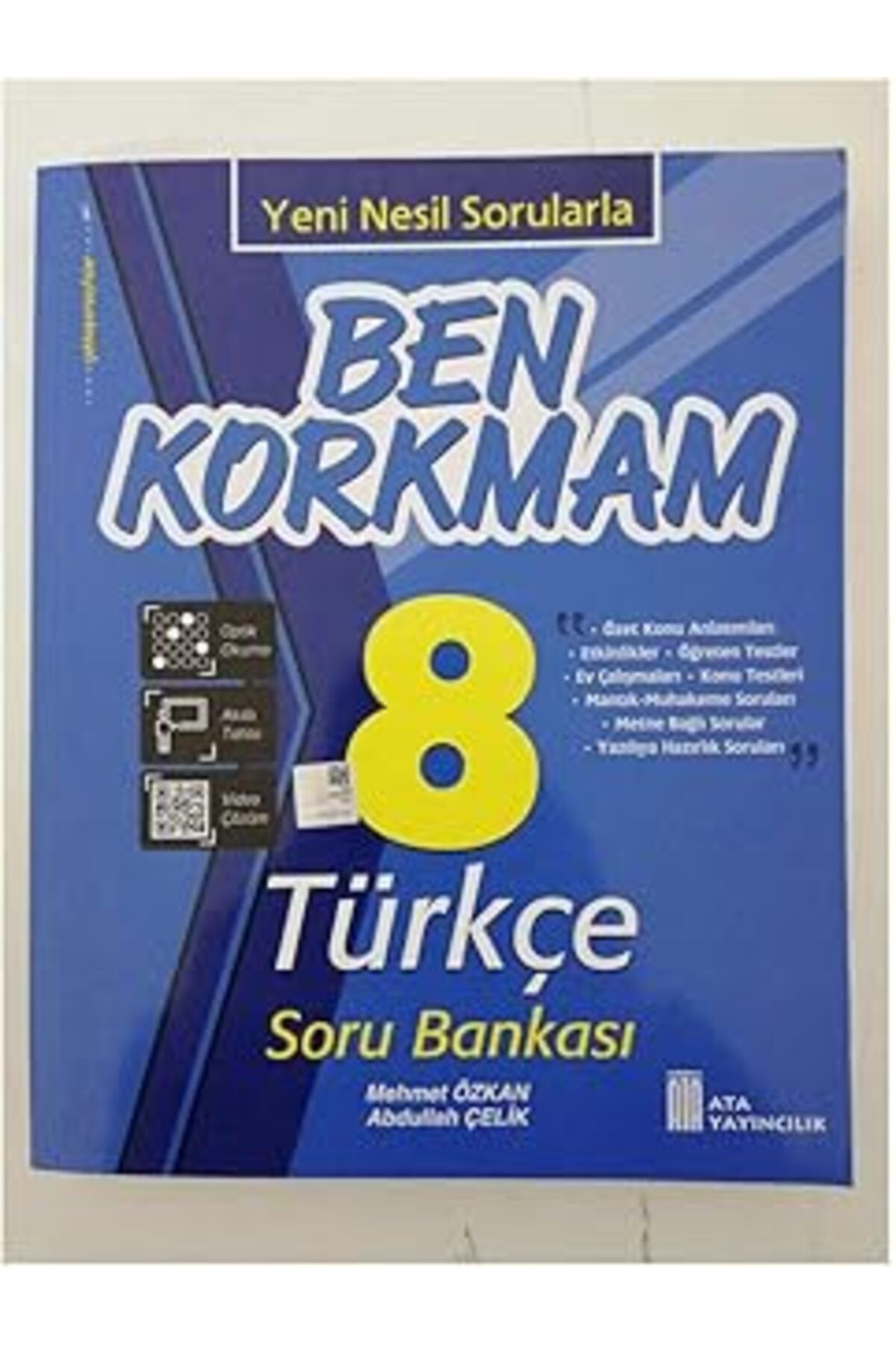 Pazarcan 8 Sınıf Ben Korkmam Türkçe Soru Bankası Ata Yayınları