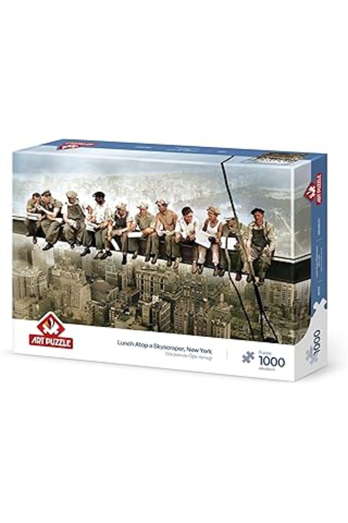 Qedii Art Puzzle Gökdelen'De Öğle Yemeği 1000 Parça Puzzle
