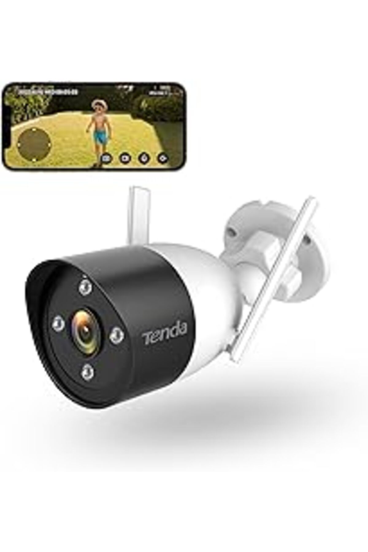 Karachil Tenda Güvenlik Kamerası Dış Wlan 2K, 3Mp Wlan Ip Kamera, İki Yönlü Sesli, 30 M Tam Renkli Gece Görü