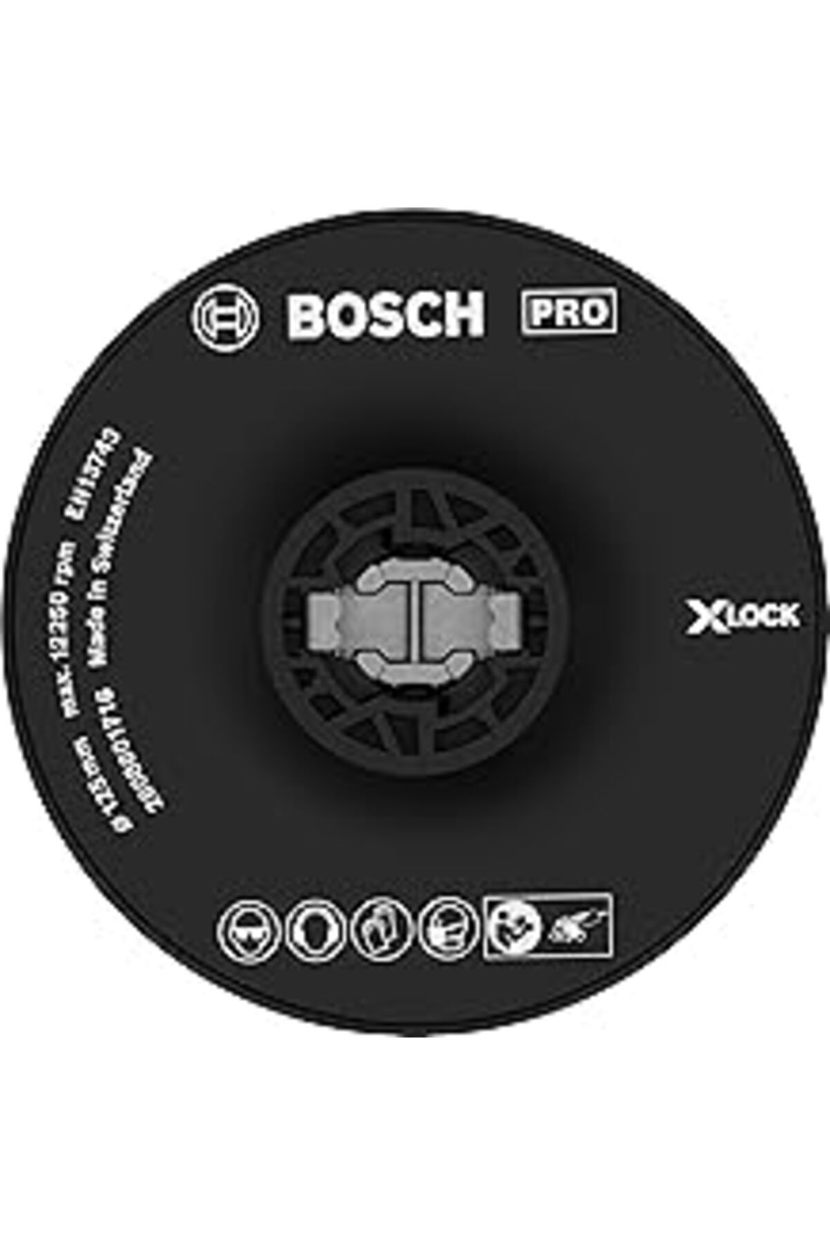 TBSProjects Bosch Professional Accessories Professional 2608601716 Destek Tabağı, Sert (X-LOCK, Ø125 MM)