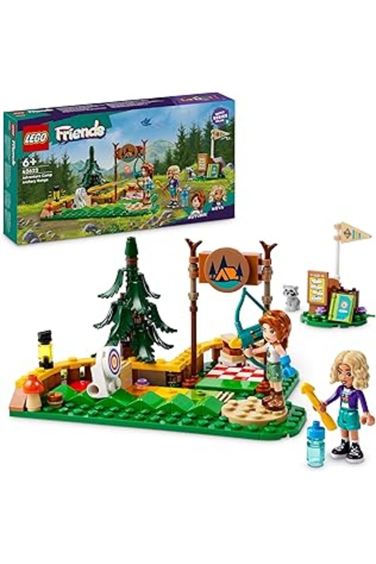 Qedii Lego Friends Macera Kampı Okçuluk Alanı 42622-6 Yaş Ve Üzeri Çocuklar Için Autumn Ve Nova Minifigür