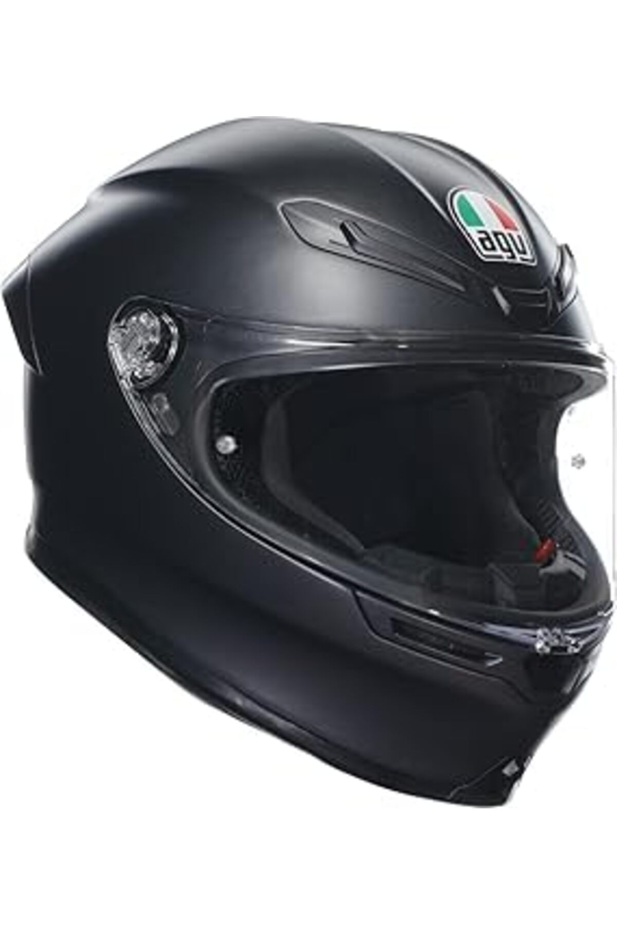 Mu Art Ahşap Agv K6 S Motosiklet Kaskı Solid Kapalı Kask Matt Black Xs