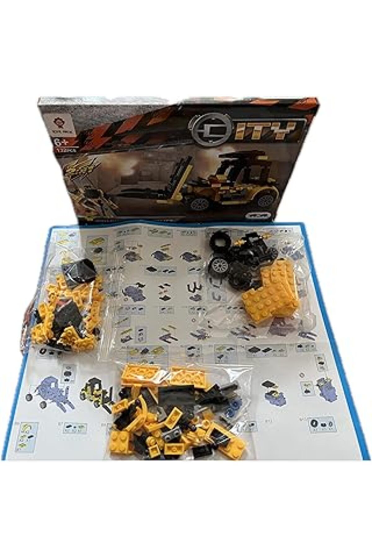 Qedii Yapım Oyuncak Seti 130 Parça Robotlu