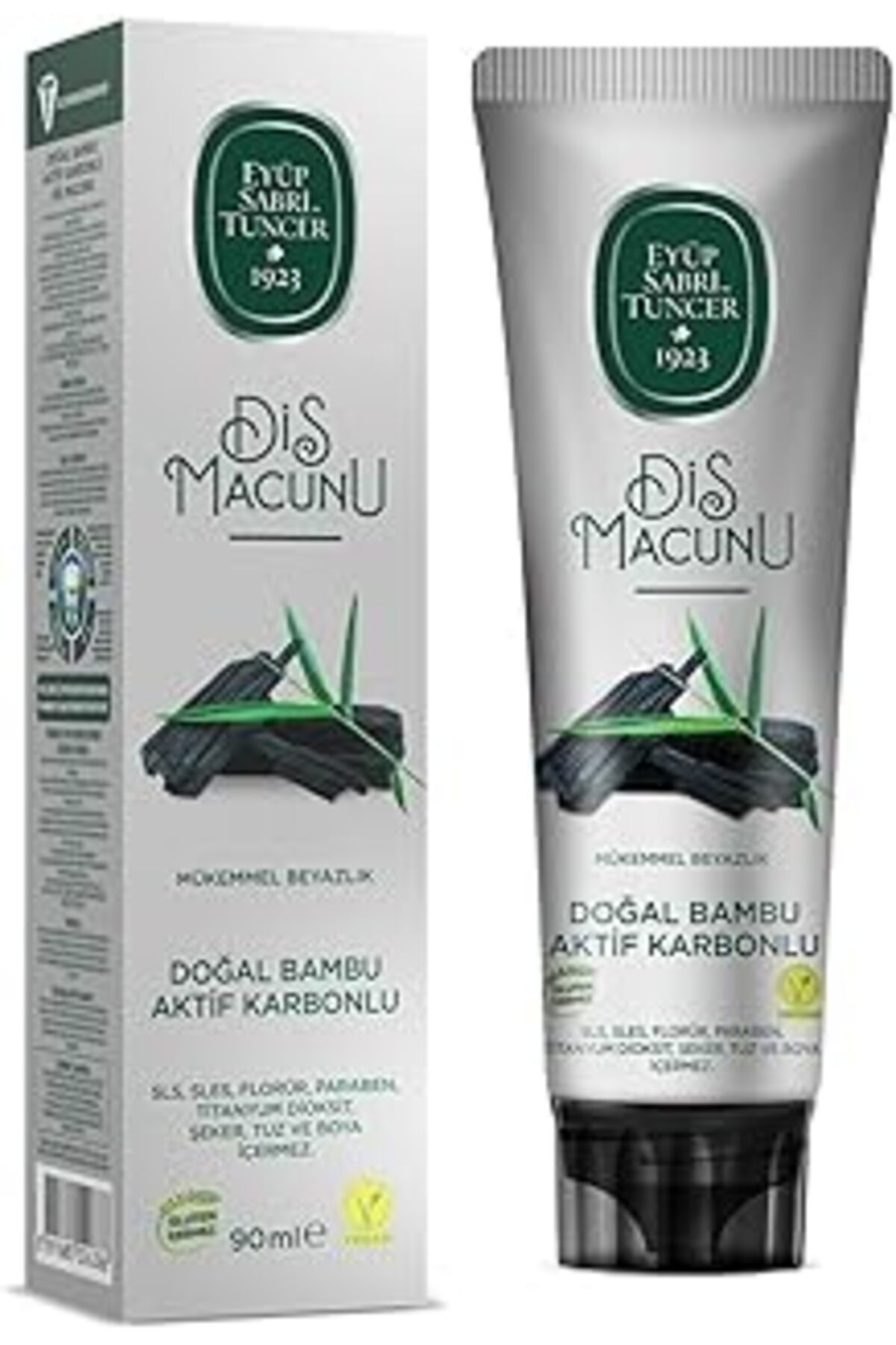 Pazarcan Eyüp Sabri Tuncer Doğal Bambu Karbonlu Diş Macunu, 90ml