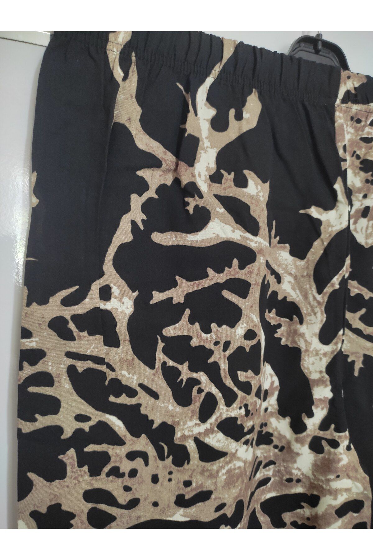 TOKSOY DOKUMA KUMAŞ PALAZZO PAÇA KAPRİ (CAPRİ) PANTOLON 72cm uzunluk