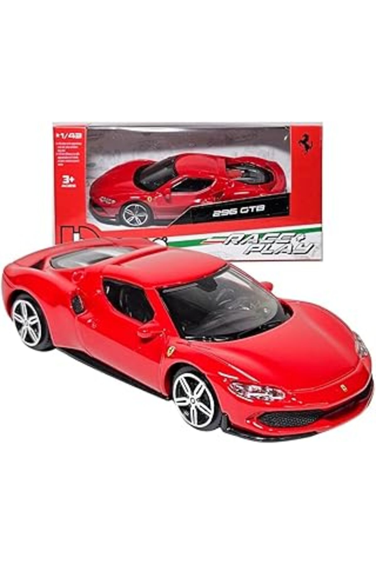 Karachil Bburago Ferrari 296 Gtb 1/43 Ölçek Kırmızı Model Araba