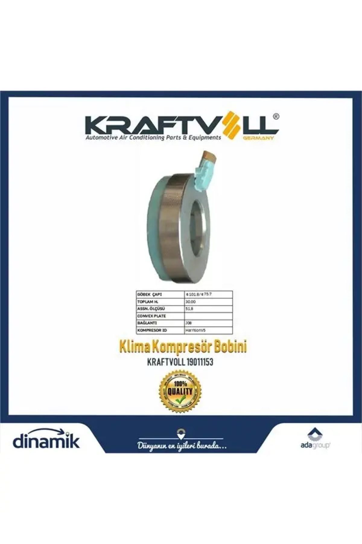 Kraftvoll KLIMA KOMPRESOR BOBINI HARRISON V5