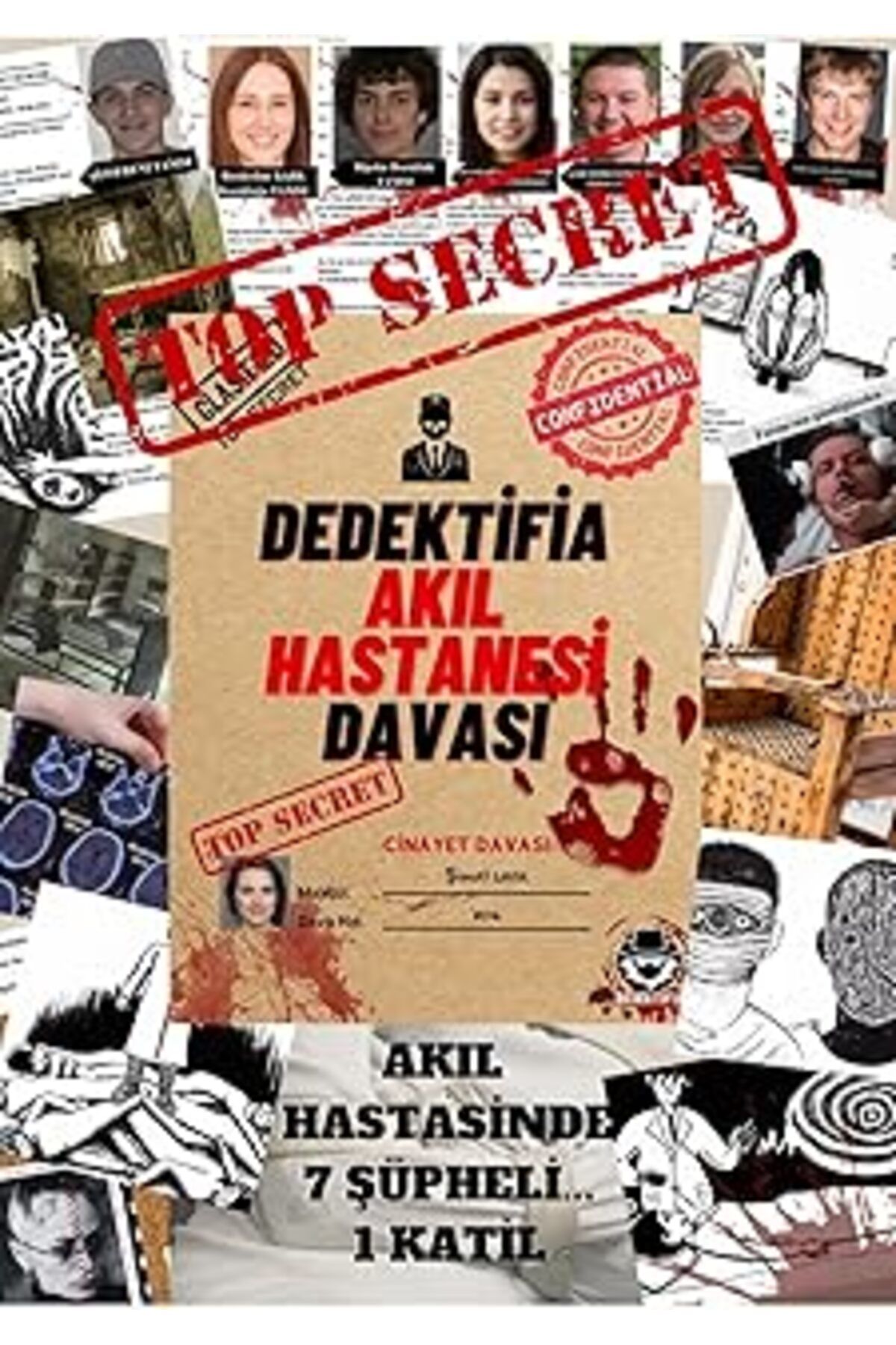 Qedii Dedektifia Akıl Hastanesi Davası, Cinayet Çözme Ve Katili Bulma Oyunu, Suçluyu Bulma- Dedektif Oyun