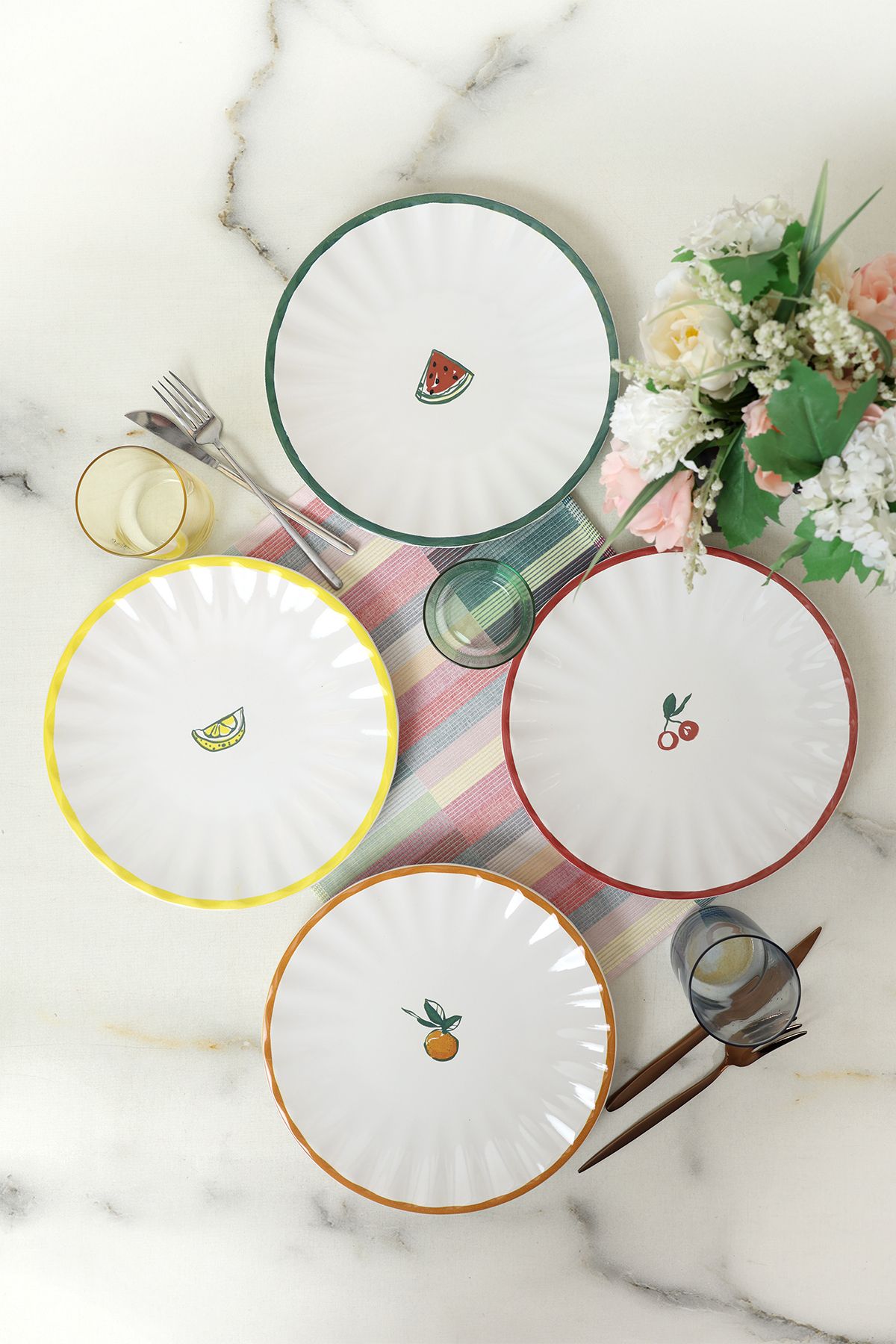 Keramika Fruit Feast Sirius Servis Tabağı 27 Cm 4 Adet 23108-09-10-11