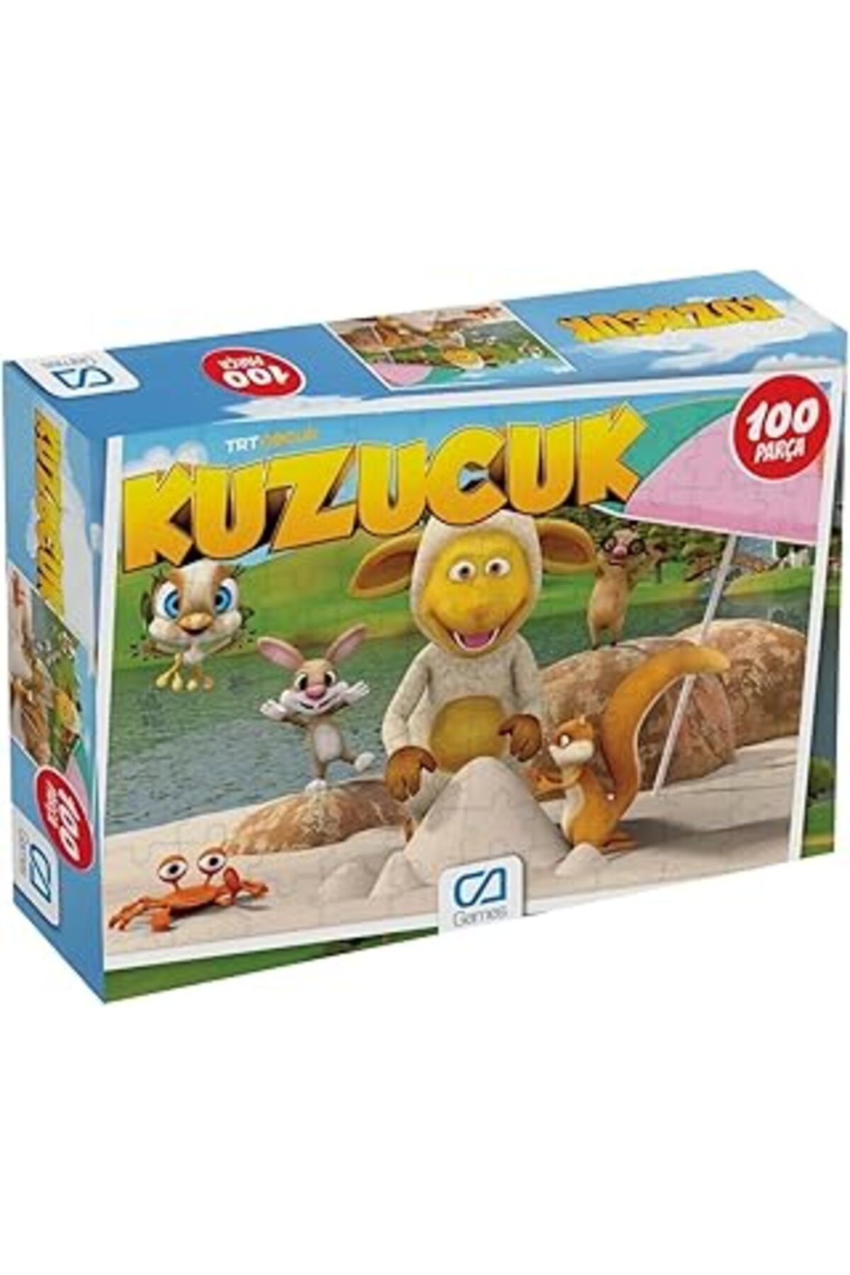 Karachil Ca Games Kuzucuk Lisanslı 100 Parça 34X24Cm Çocuk Puzzle Yapboz Serisi