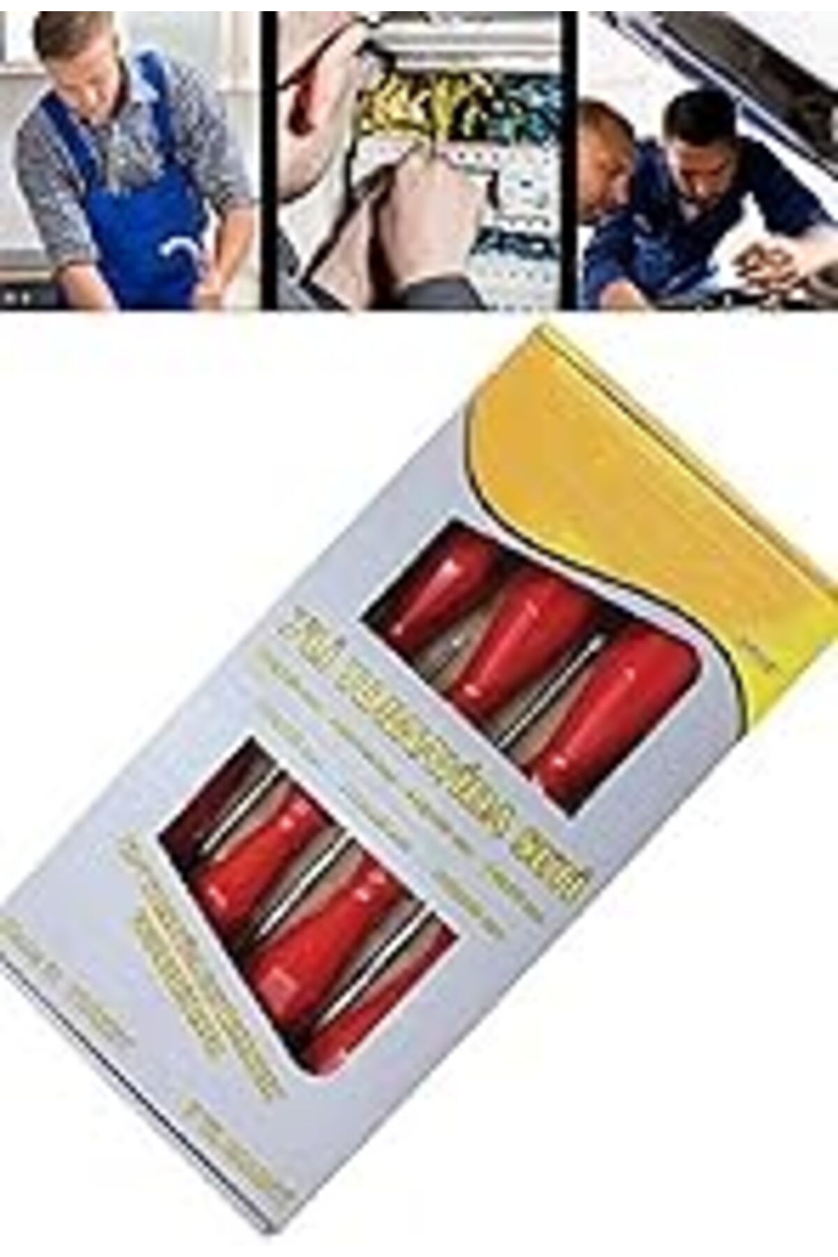 TBSProjects Edoni Ets-007 Manyetik Uçlu 7 Li Tornavida Seti Kırmızı 1410