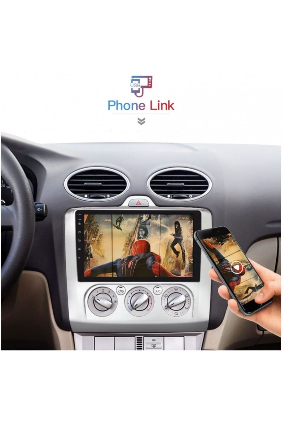 TECHSTAR-® Android 8.1 Car Multimedia Navigation, Gps, Bluetooth, Mirrorlink Dsp, Obd2, 1gb Ram And 1 4