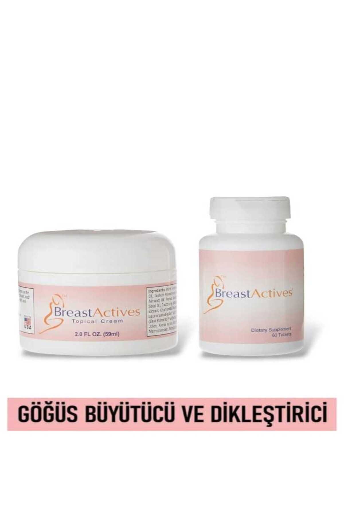 Breast Actives Göğüs Büyütücû & Sıkılaştırıcı Dikleştirici ve Dolgunlaştırıcı Bakım Seti