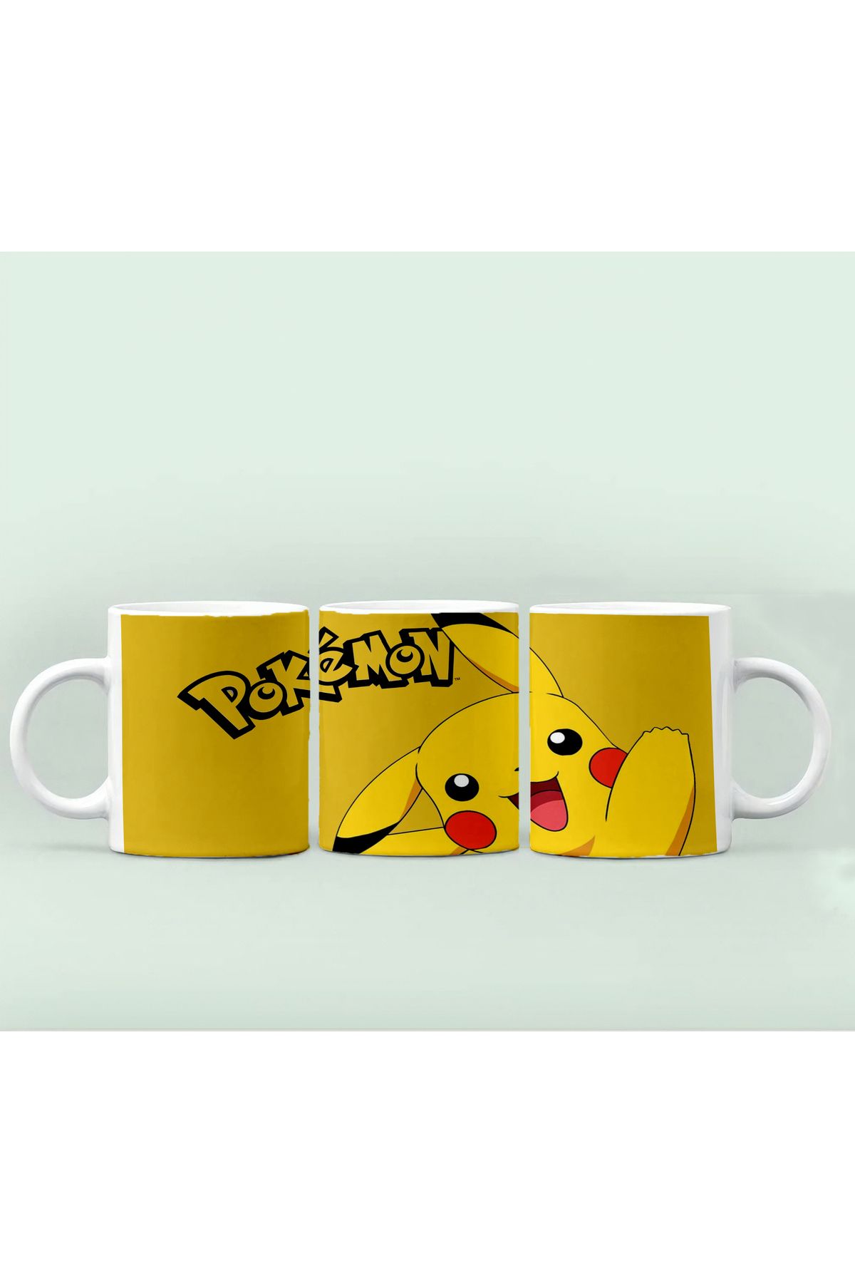 RHG Art Pokemon Pikachu Ash Ketchum Kupa Bardak Kahve Fincanı 300 ml