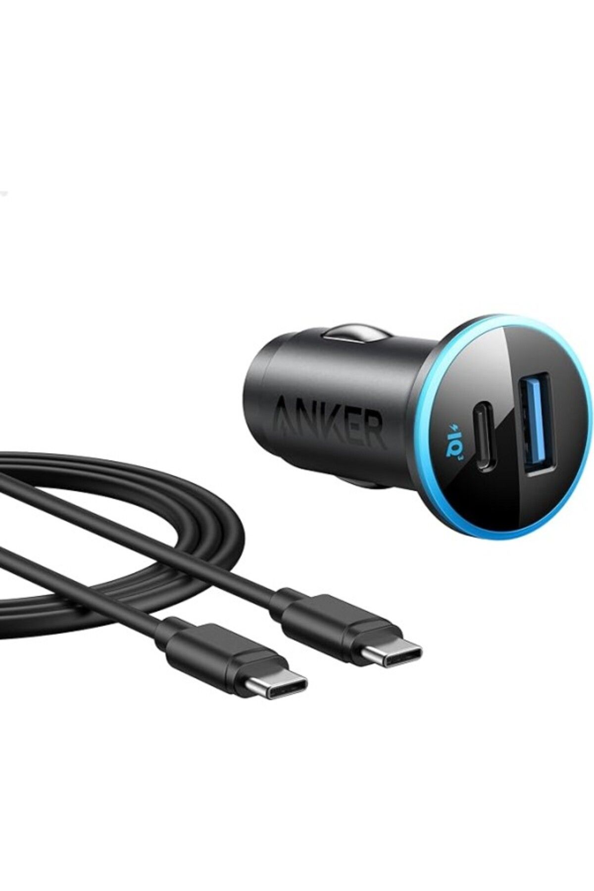 ShopZum 323 Araç Şarj Cihazı, 52.5W, Usb-C Portu Maksimum 30W, Usb-A Portu Ise 22.5W Şarj Gücü, Iphone